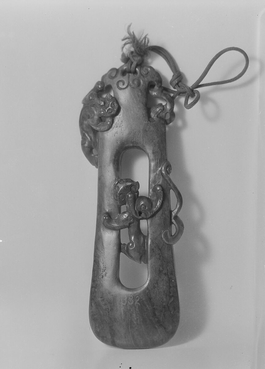 Girdle ornament, Nephrite, China 