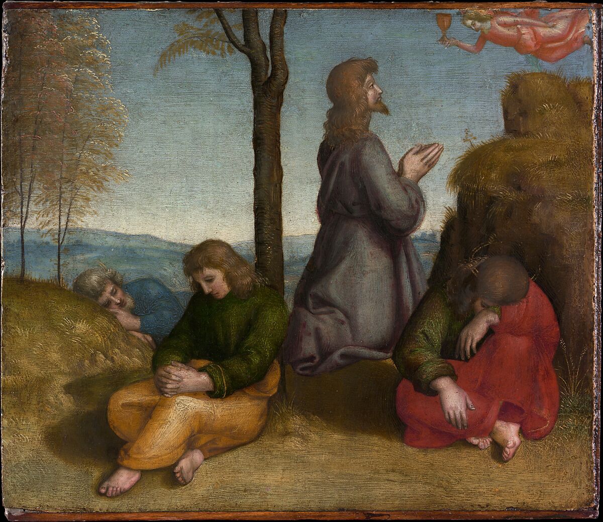 agony garden sanzio raffaello raphael painting jesus paintings santi museum gethsemane renaissance collection 1504 urbino if metmuseum metropolitan christ italian