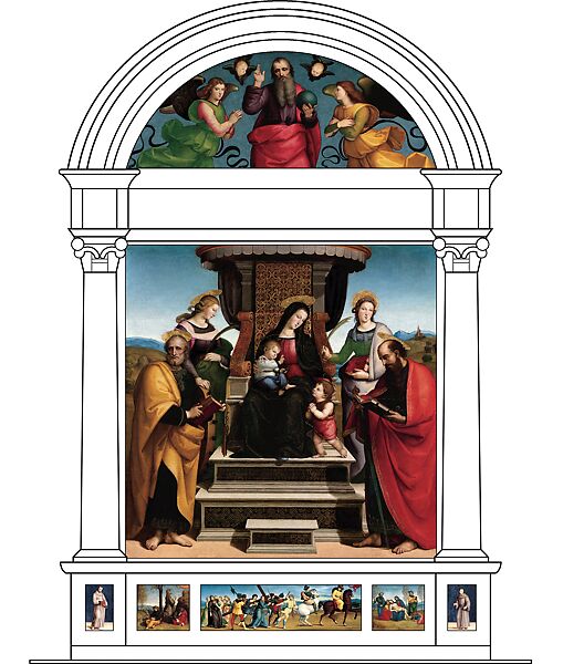 The Agony in the Garden, Raphael (Raffaello Sanzio or Santi) (Italian, Urbino 1483–1520 Rome), Oil on wood