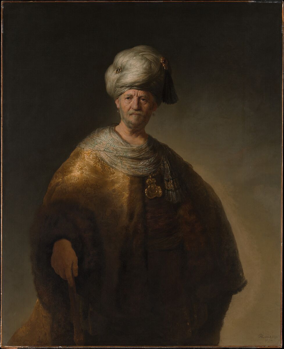 Man in a Turban, Rembrandt (Rembrandt van Rijn) (Dutch, Leiden 1606–1669 Amsterdam), Oil on canvas 
