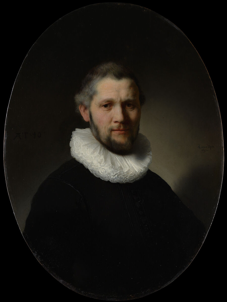 Portrait of a Man, Rembrandt (Rembrandt van Rijn) (Dutch, Leiden 1606–1669 Amsterdam), Oil on wood 