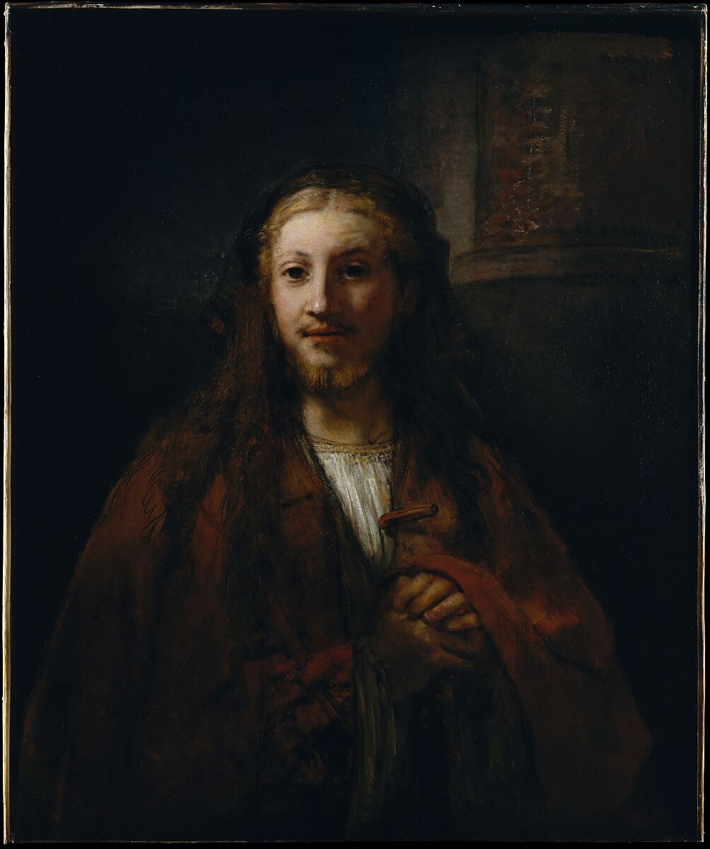 Christ with a Staff, Follower of Rembrandt (Dutch, third quarter 17th century), Oil on canvas 