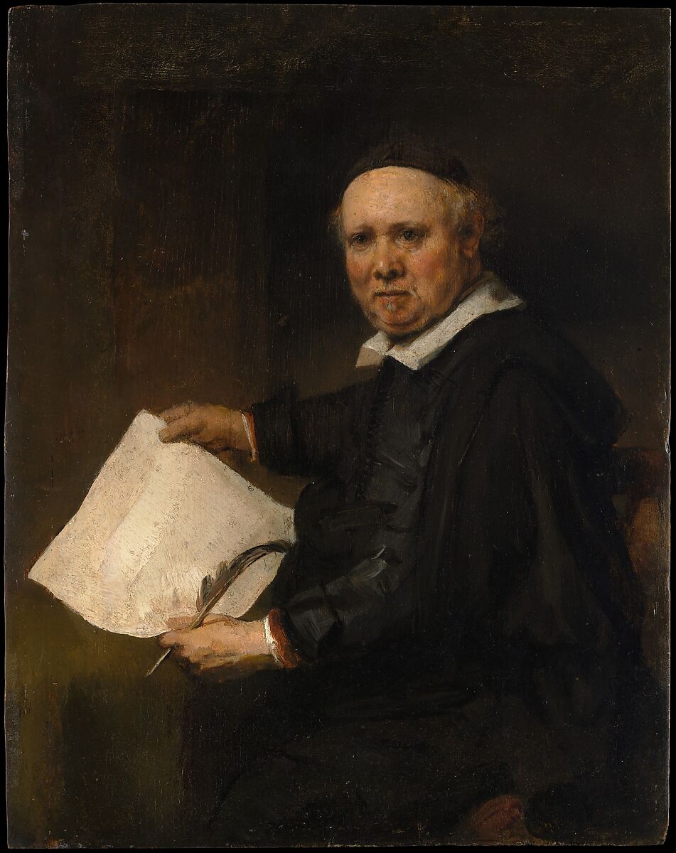 Lieven Willemsz van Coppenol (born about 1599, died 1671 or later), Rembrandt (Rembrandt van Rijn)  Dutch, Oil on oak