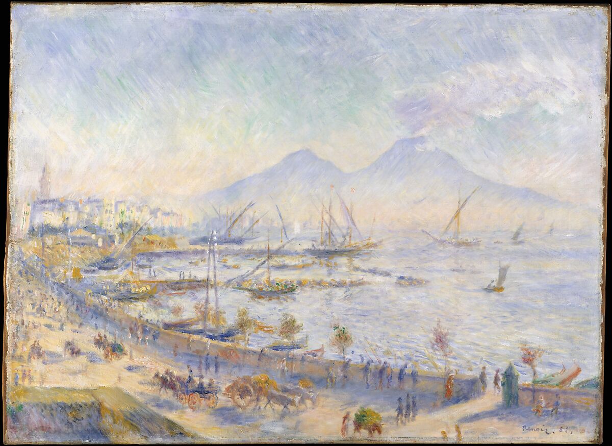 The Bay of Naples, Auguste Renoir  French, Oil on canvas