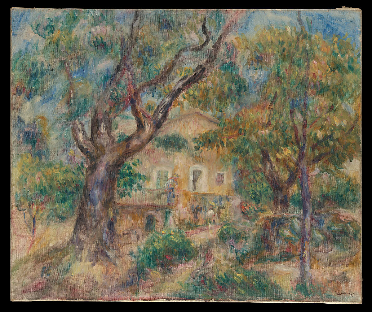 The Farm at Les Collettes, Cagnes, Auguste Renoir (French, Limoges 1841–1919 Cagnes-sur-Mer), Oil on canvas 