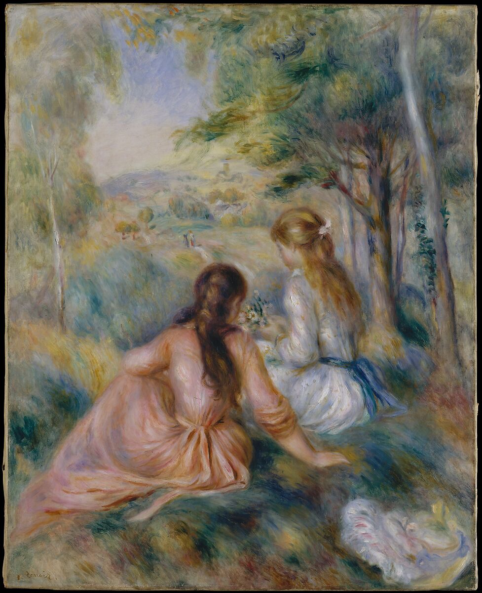 In the Meadow, Auguste Renoir (French, Limoges 1841–1919 Cagnes-sur-Mer), Oil on canvas 