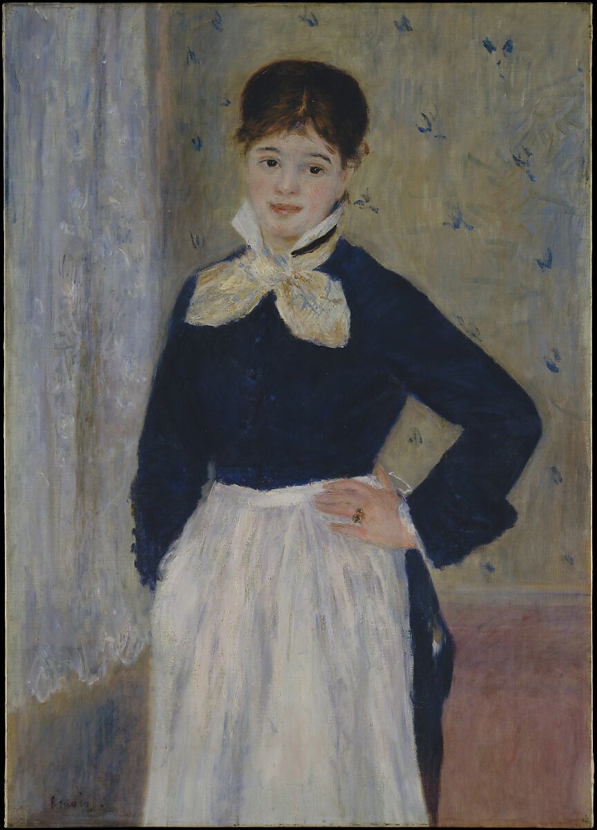 Young Woman (La Servante), Auguste Renoir  French, Oil on canvas