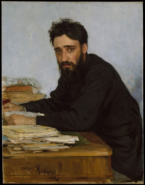 Vsevolod Mikhailovich Garshin (1855–1888), Illia Repin (Ilia Efimovich Repin)  Ukrainian, born Russian Empire, Oil on canvas