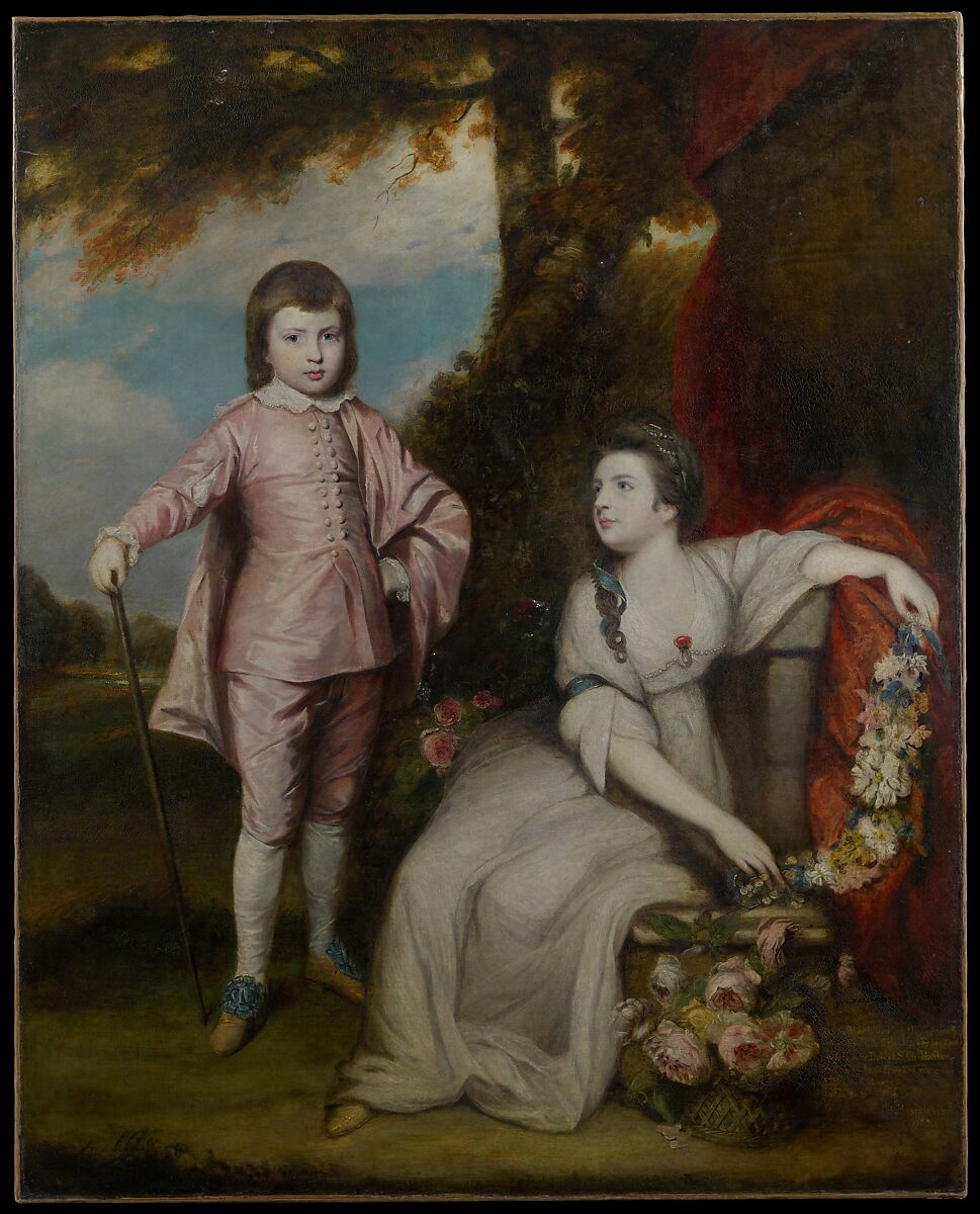 George Capel, Viscount Malden (1757–1839), and Lady Elizabeth Capel (1755–1834), Sir Joshua Reynolds (British, Plympton 1723–1792 London), Oil on canvas 