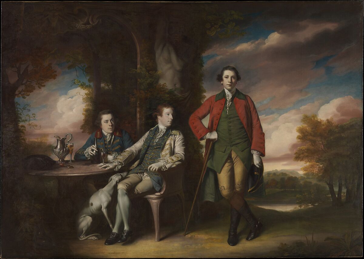 The Honorable Henry Fane (1739–1802) with Inigo Jones and Charles Blair, Sir Joshua Reynolds (British, Plympton 1723–1792 London), Oil on canvas 