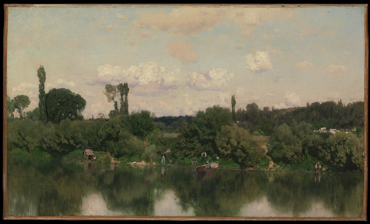 On the Seine, Martín Rico y Ortega (Spanish, Madrid 1833–1908 Venice), Oil on canvas 