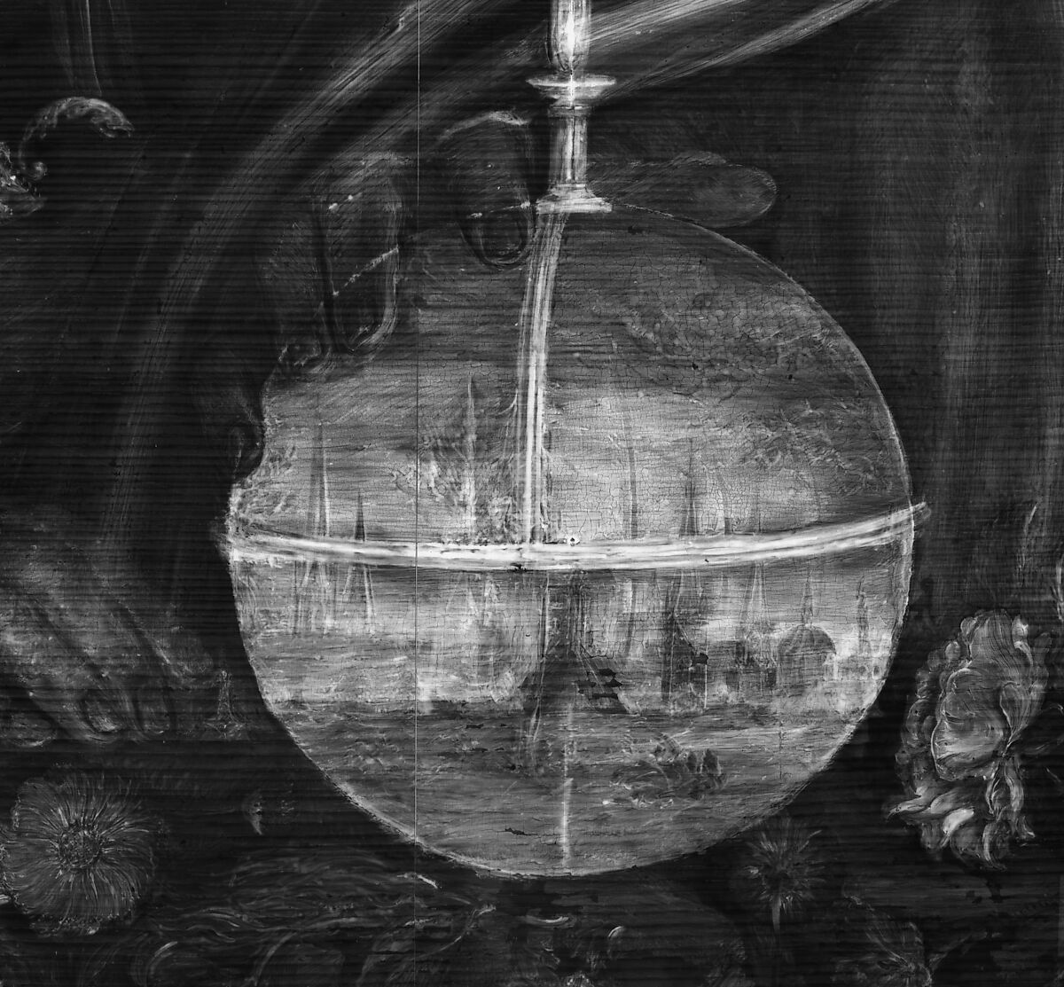 Christ Blessing, Surrounded by a Donor Family, German Painter (probably active Hamburg and Lower Saxony, 1560s–80s), Oil and gold on oak