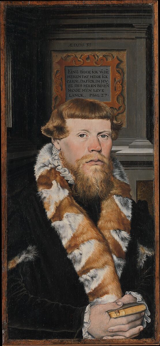 Christ Blessing, Surrounded by a Donor Family, German Painter (probably active Hamburg and Lower Saxony, 1560s–80s), Oil and gold on oak