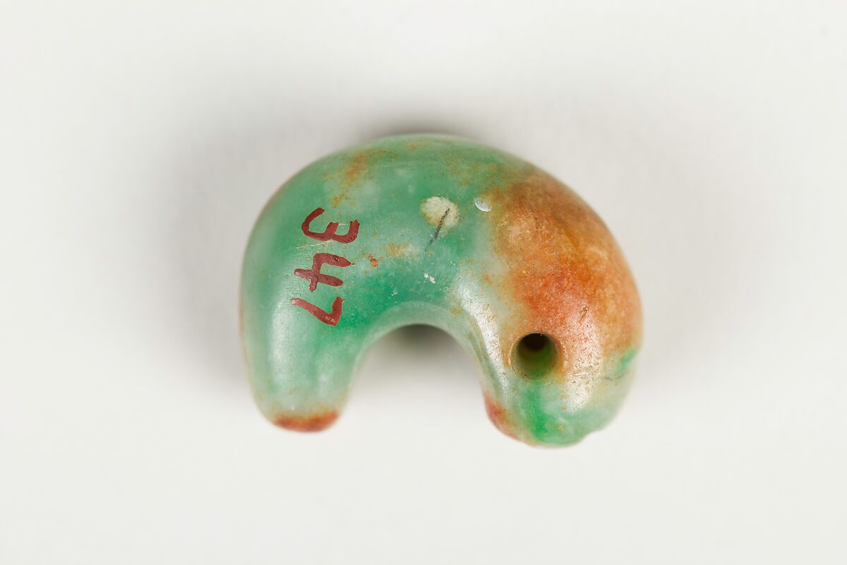 Carved Bead, Jadeite, China