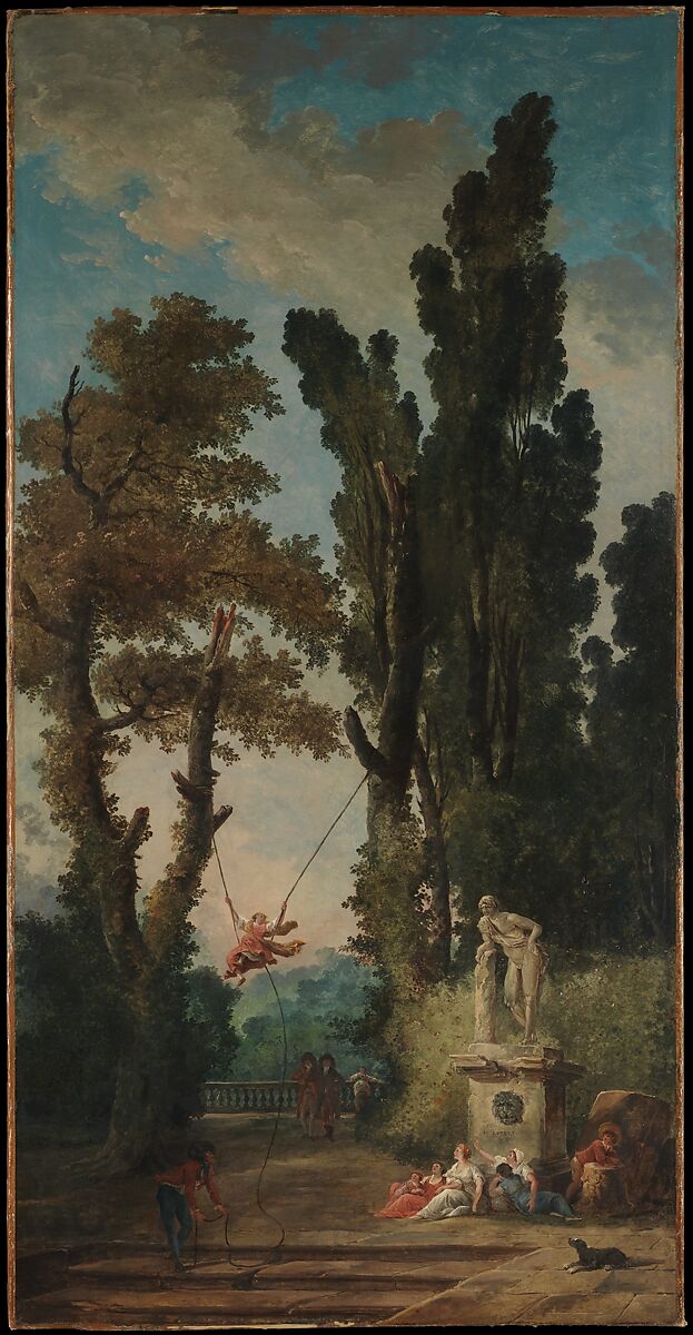 The Swing, Hubert Robert (French, Paris 1733–1808 Paris), Oil on canvas 