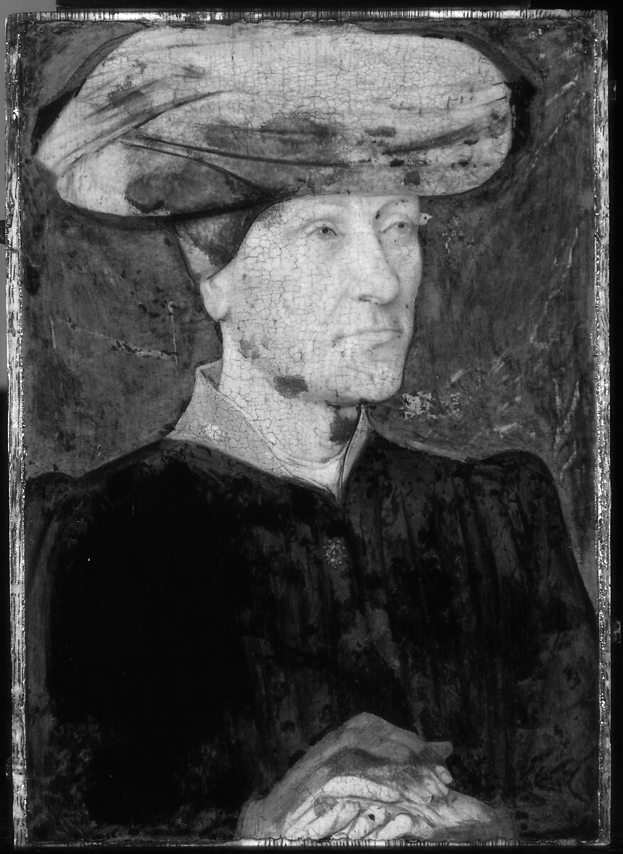 Portrait of a Man in a Chaperon, Netherlandish Painter (1440–50), Oil on wood