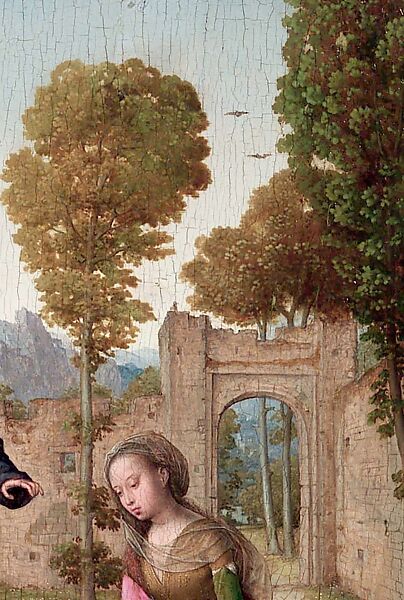 Christ Appearing to His Mother, Juan de Flandes (Netherlandish, active by 1496–died 1519 Palencia), Oil on wood