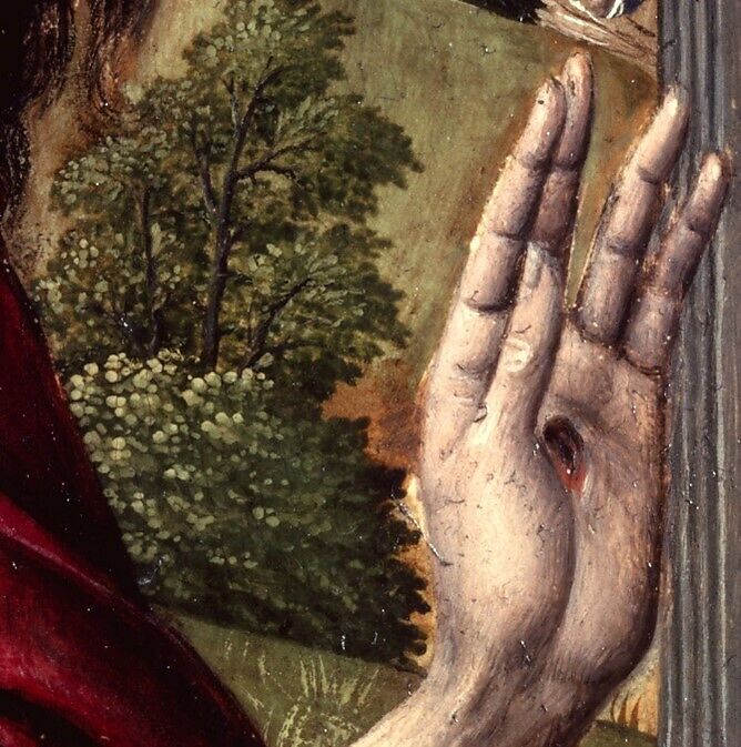 Christ Appearing to His Mother, Juan de Flandes (Netherlandish, active by 1496–died 1519 Palencia), Oil on wood