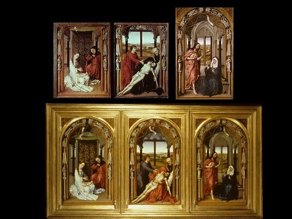 Christ Appearing to His Mother, Juan de Flandes (Netherlandish, active by 1496–died 1519 Palencia), Oil on wood