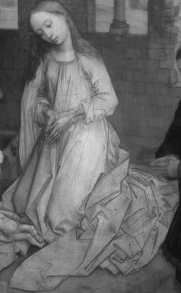 The Annunciation, Hans Memling (Netherlandish, Seligenstadt, active by 1465–died 1494 Bruges), Oil on wood