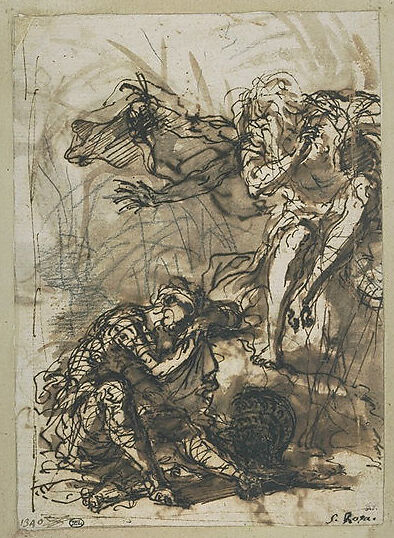 The Dream of Aeneas, Salvator Rosa (Italian, Arenella (Naples) 1615–1673 Rome), Oil on canvas