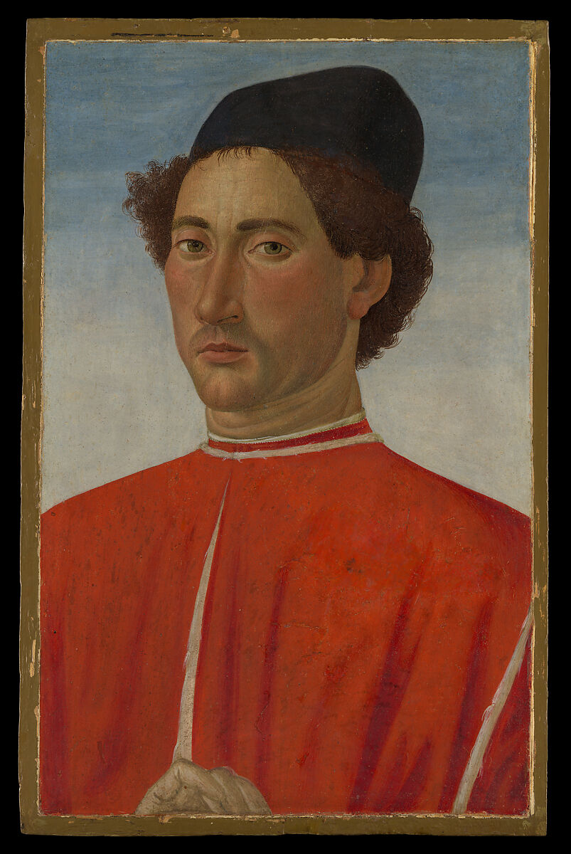 Portrait of a Man, Cosimo Rosselli  Italian, Tempera on wood