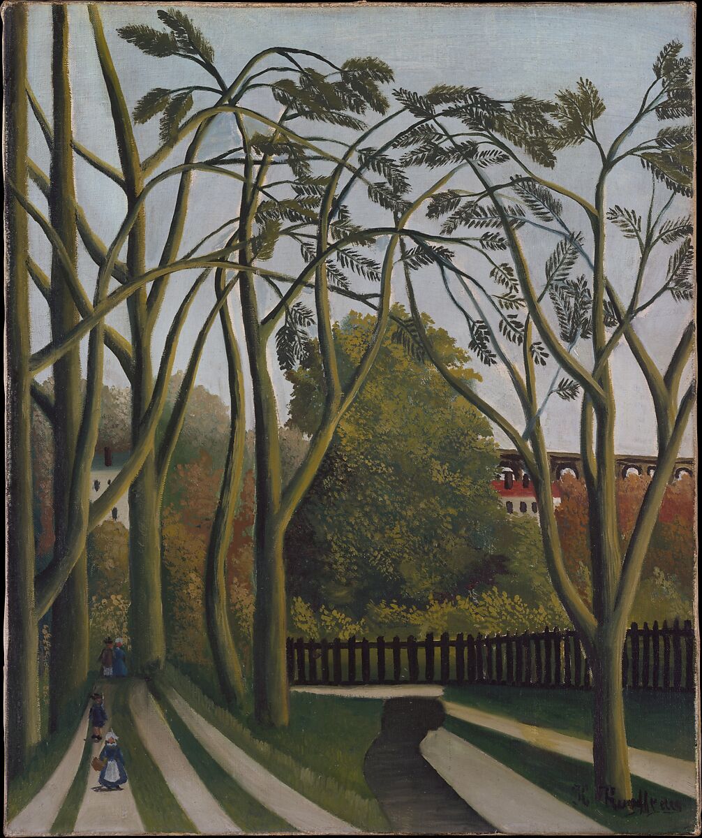 The Banks of the Bièvre near Bicêtre, Henri Rousseau (le Douanier) (French, Laval 1844–1910 Paris), Oil on canvas 