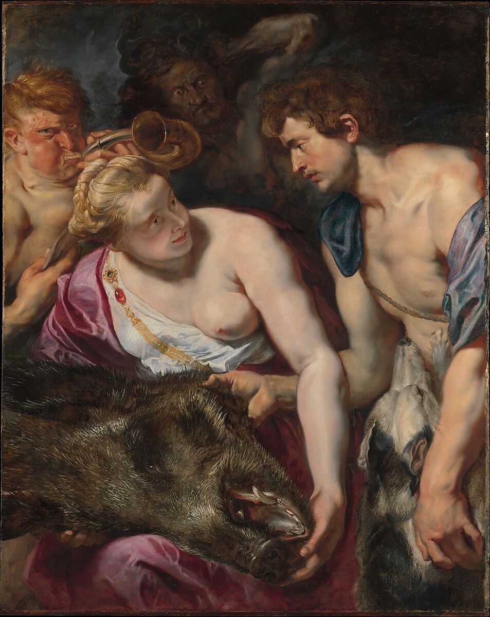 Atalanta and Meleager, Peter Paul Rubens (Flemish, Siegen 1577–1640 Antwerp), Oil on wood 