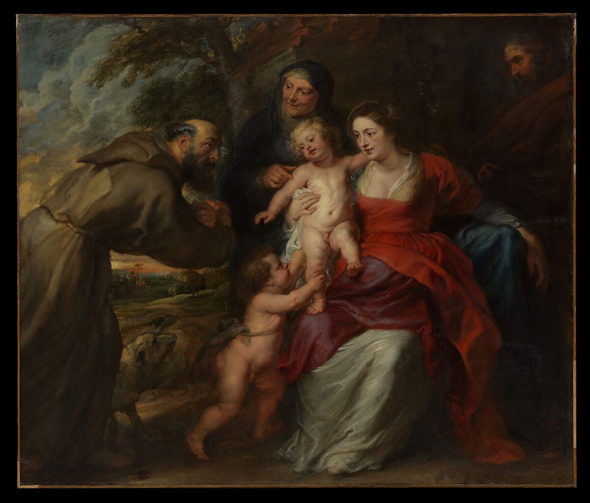 Peter Paul Rubens | The Holy Family with Saints Francis and Anne