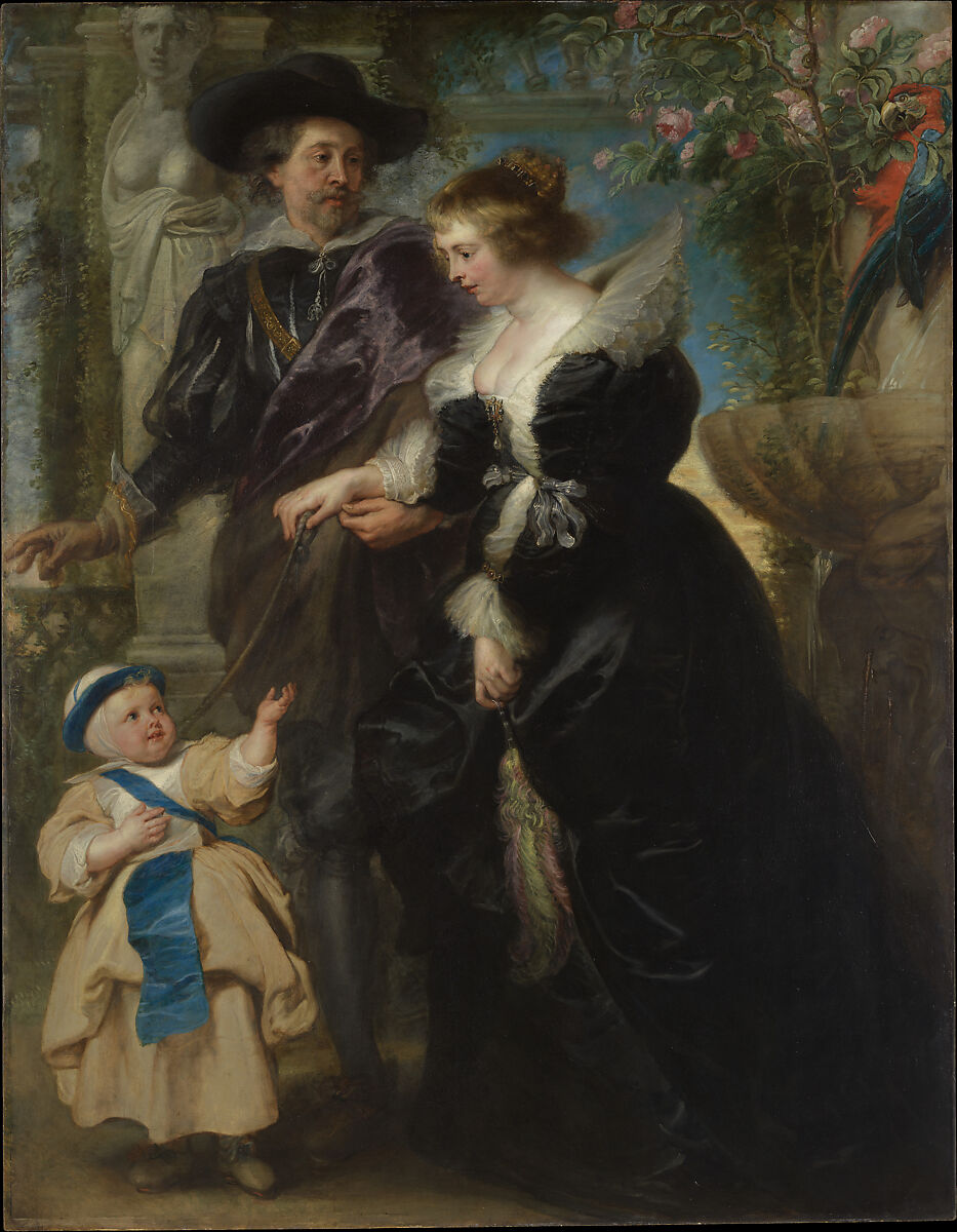 Rubens, Helena Fourment (1614–1673), and Their Son Frans (1633–1678), Peter Paul Rubens (Flemish, Siegen 1577–1640 Antwerp), Oil on wood 