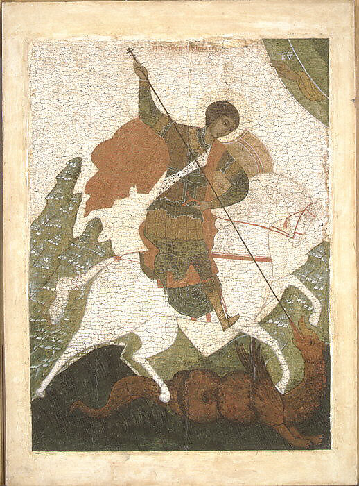 Saint George, Russian Painter (possibly 16th century), Tempera on wood 