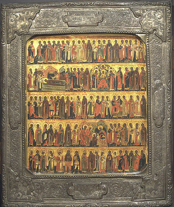 Calendar of Saints and Festivals, Russian Painter (17th/18th century), Tempera on wood, gold ground