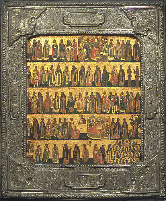 Calendar of Saints and Festivals, Russian Painter (17th/18th century), Tempera on wood, gold ground