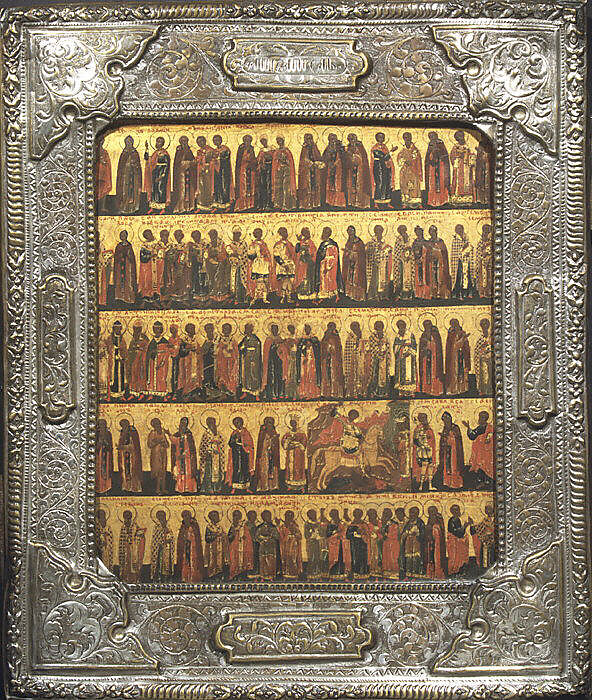 Calendar of Saints and Festivals, Russian Painter (17th/18th century), Tempera on wood, gold ground