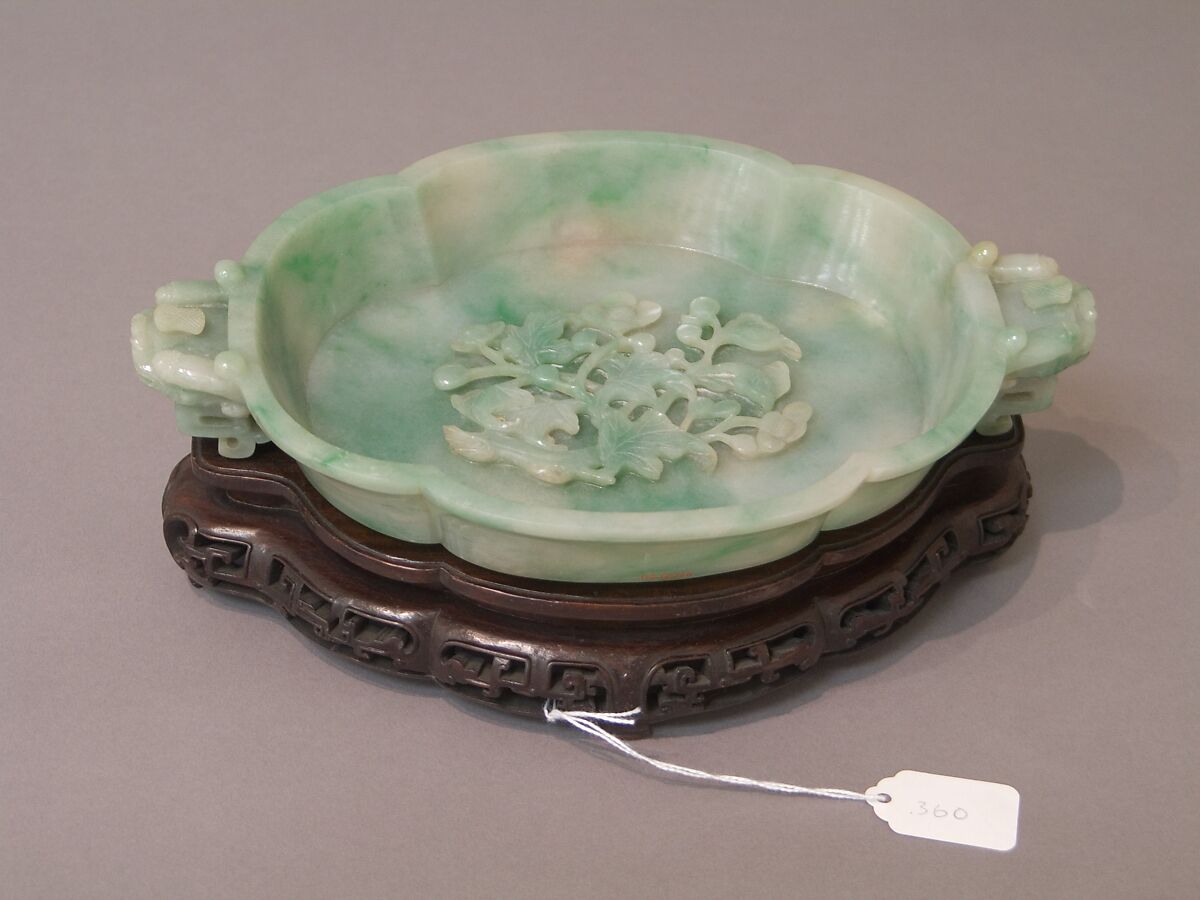 Oval Dish, Jadeite, China 