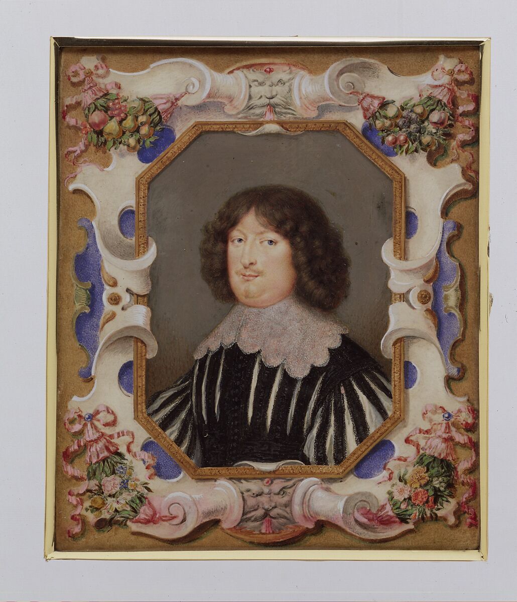 Portrait of a Man, Jacques Saillant (French, active by 1620–died in or after 1638), Vellum stretched over wood 
