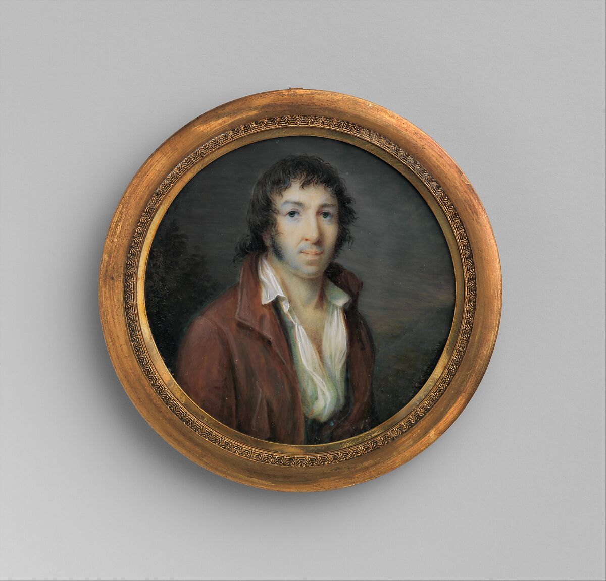 Portrait of a Man, Attributed to Jean-Baptiste Sambat (French, ca. 1760–1827), Ivory 