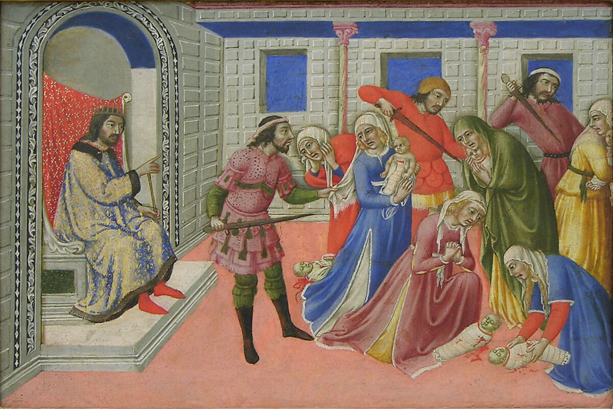 The Massacre of the Innocents, Sano di Pietro (Ansano di Pietro di Mencio) (Italian, Siena 1405–1481 Siena), Tempera on wood 