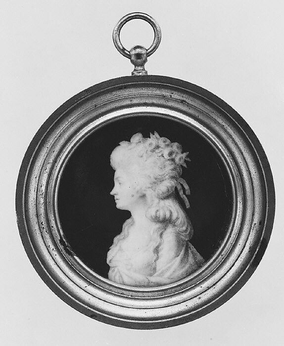 Portrait of a Young Woman, Attributed to Piat Joseph Sauvage (Flemish, Tournai 1744–1818 Tournai), Ivory 