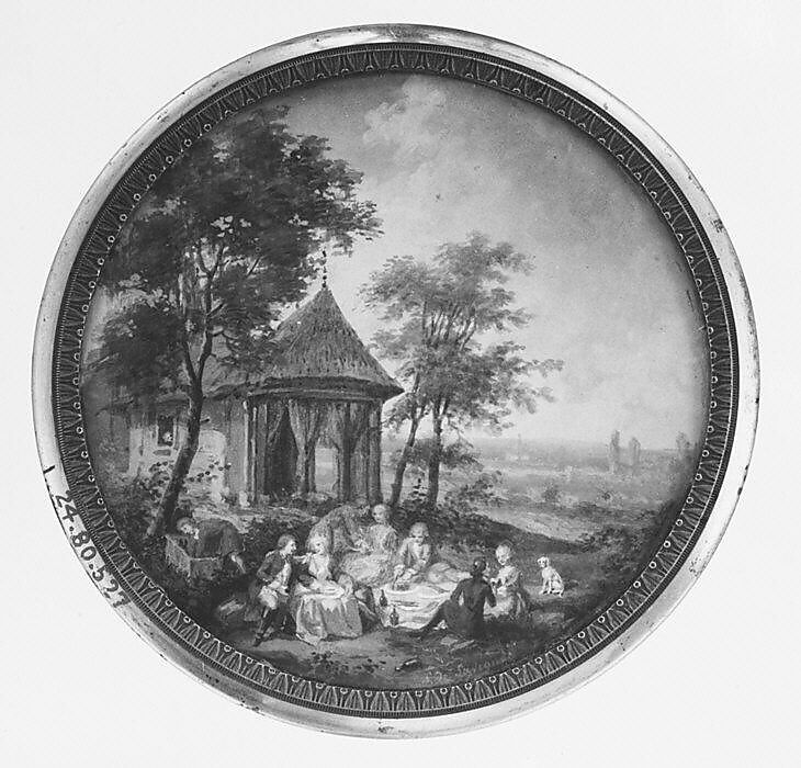 A Picnic, Edmé Charles de Lioux de Savignac (French, active ca. 1766–72), Paper 