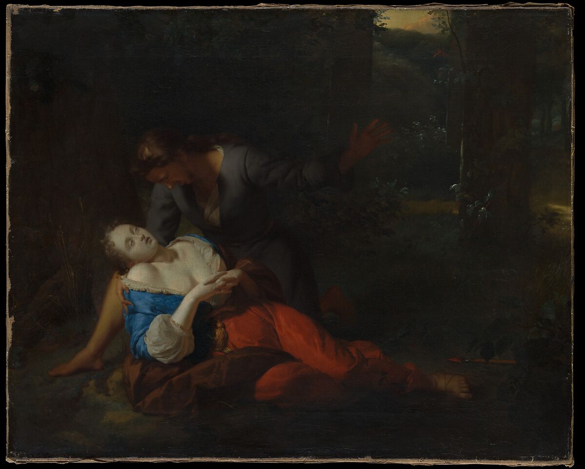 Cephalus and Procris, Godfried Schalcken (Dutch, Made 1643–1706 The Hague), Oil on canvas