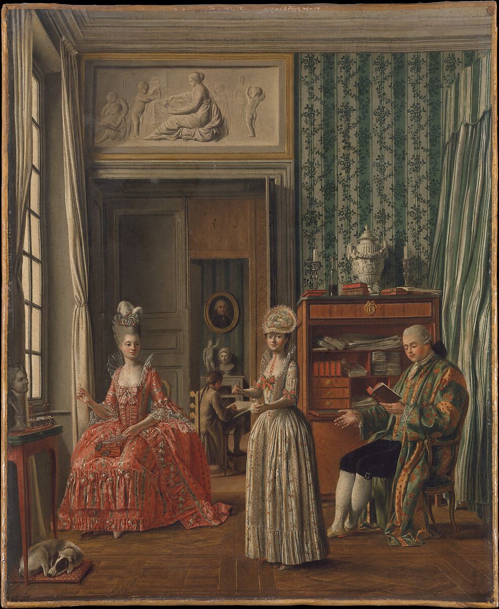 Domestic Scene, German Painter (ca. 1775–80), Oil on canvas 