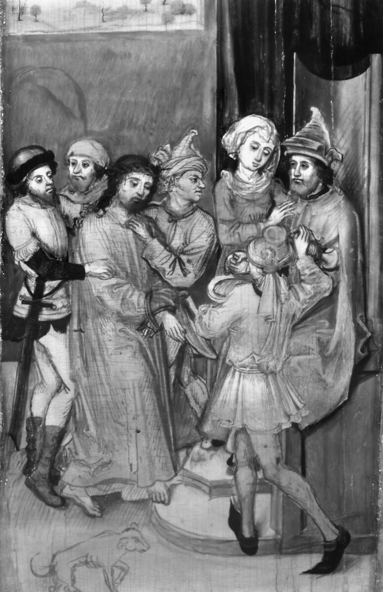 Christ before Pilate; The Resurrection, Ludwig Schongauer (German, Colmar ca. 1440/55–1493/94 Colmar), Oil on fir