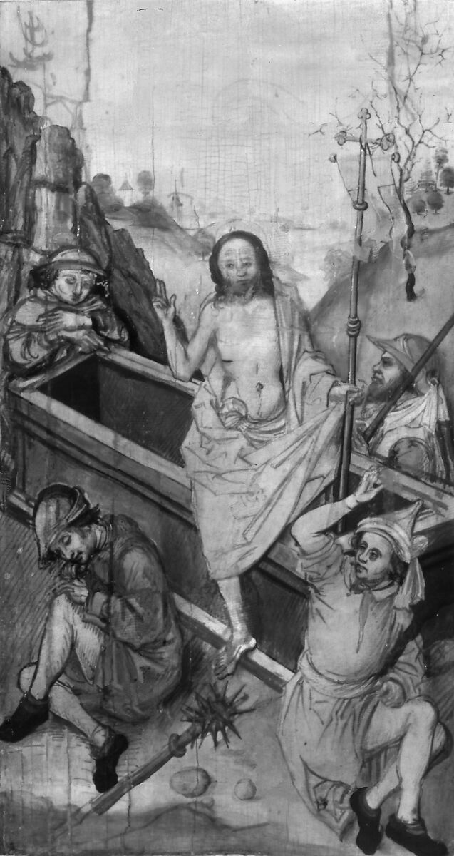 Christ before Pilate; The Resurrection, Ludwig Schongauer (German, Colmar ca. 1440/55–1493/94 Colmar), Oil on fir