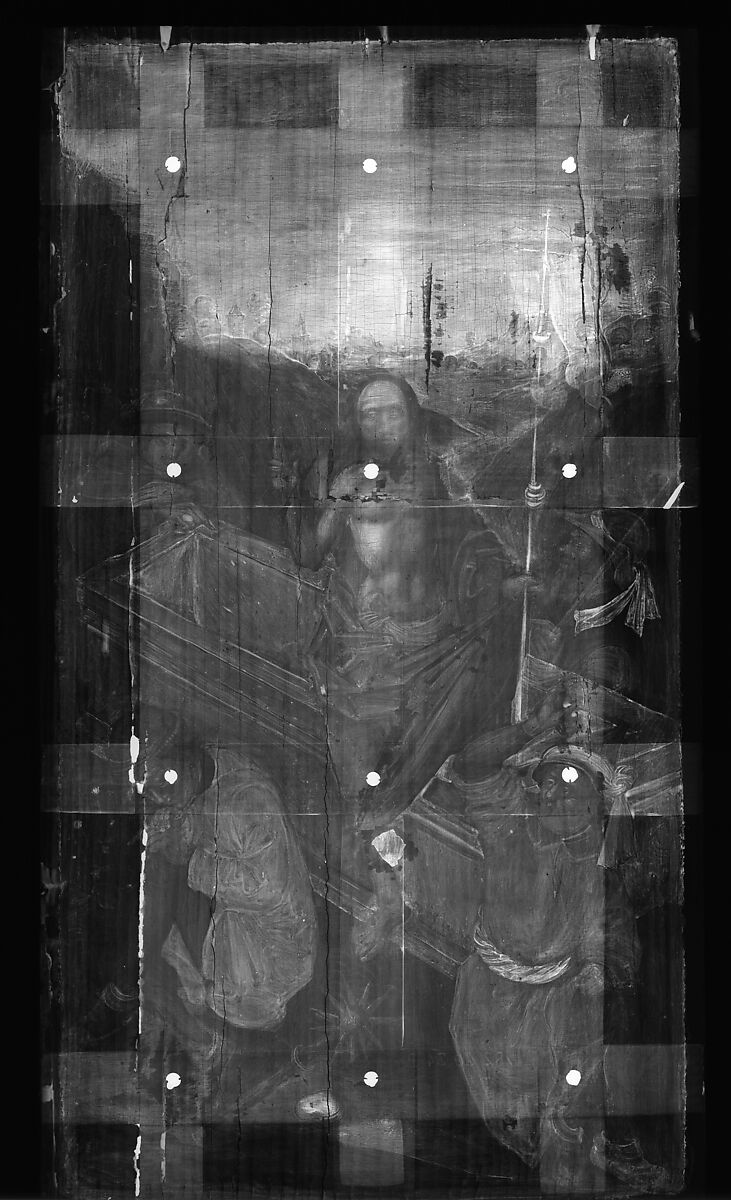 Christ before Pilate; The Resurrection, Ludwig Schongauer (German, Colmar ca. 1440/55–1493/94 Colmar), Oil on fir