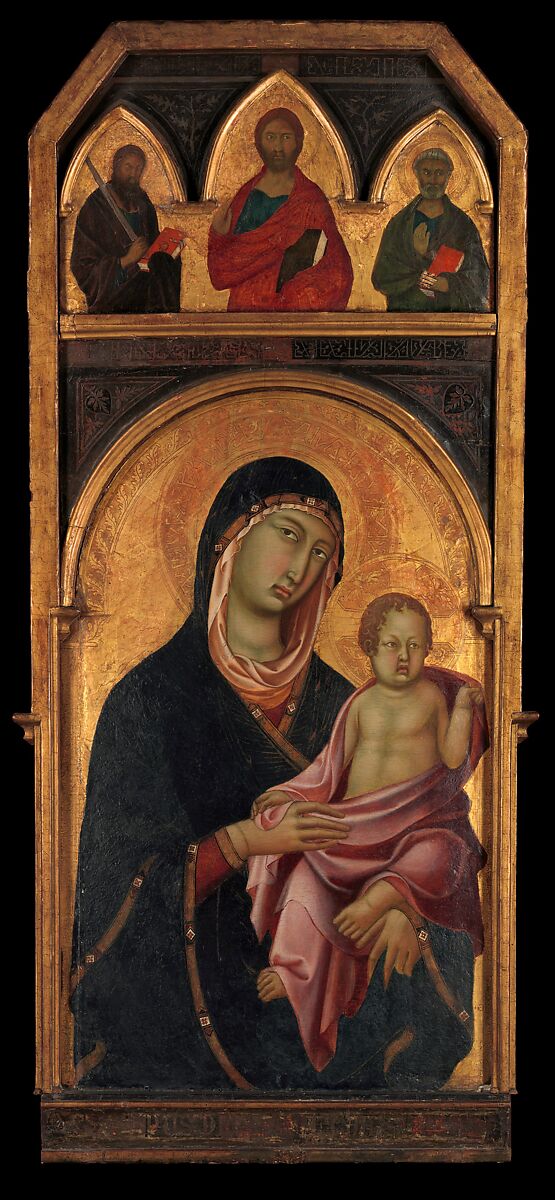 Madonna and Child, Segna di Buonaventura (Italian, active Siena by 1298–died 1326/31), Tempera on wood, gold ground 