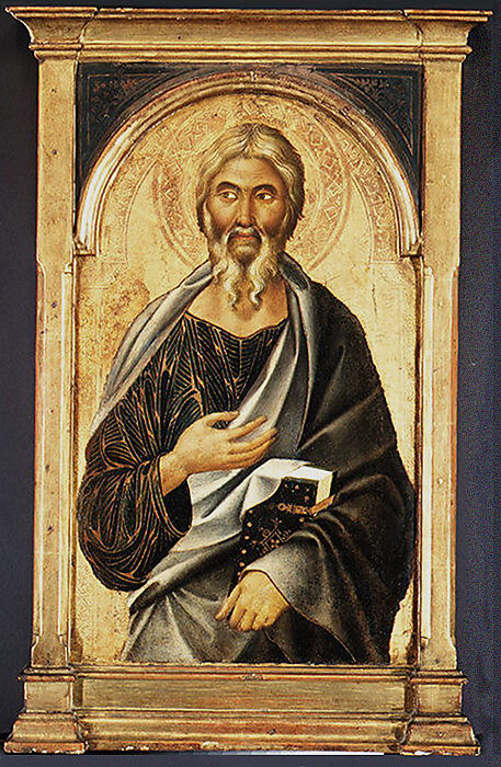 Saint John the Evangelist, Segna di Buonaventura (Italian, active Siena by 1298–died 1326/31), Tempera on wood, gold ground 