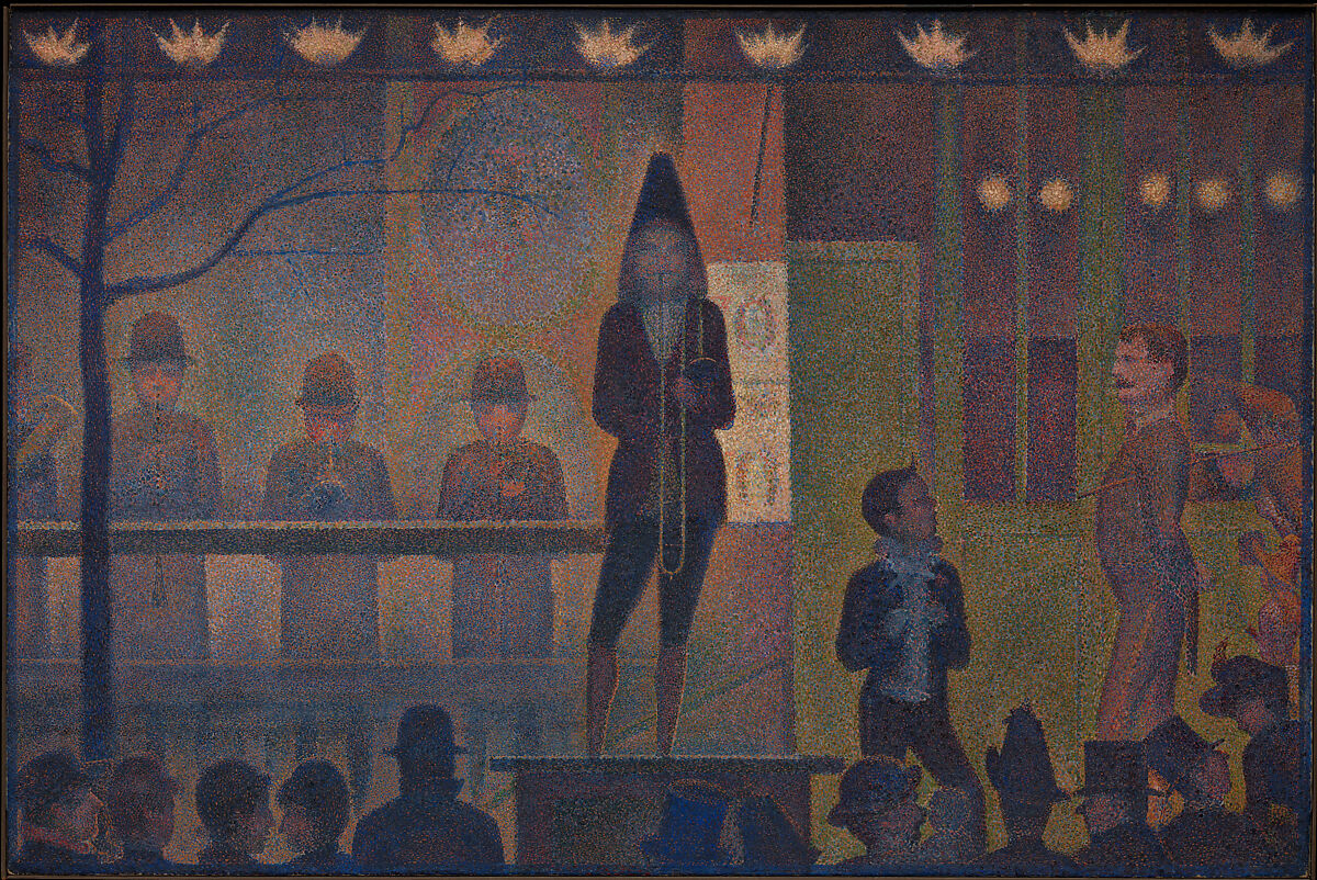 Circus Sideshow (Parade de cirque), Georges Seurat  French, Oil on canvas