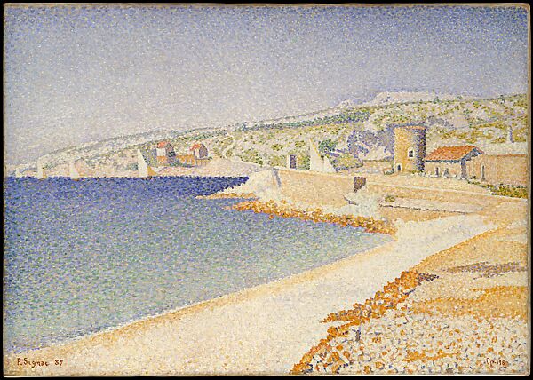 Paul Signac - The Jetty at Cassis, Opus 198 - The Metropolitan