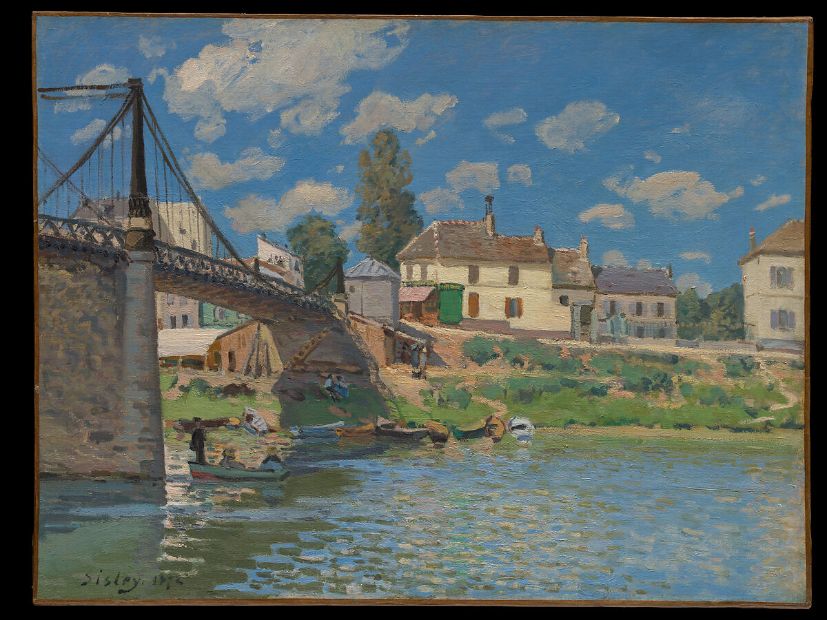 Alfred Sisley The Bridge at VilleneuvelaGarenne The